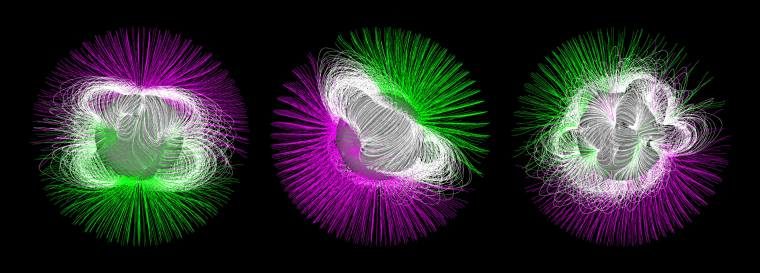 Click to enlarge sun's magnetic field