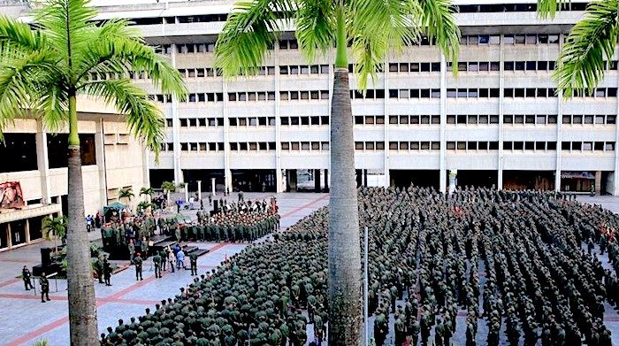 Click to enlarge Military rally
