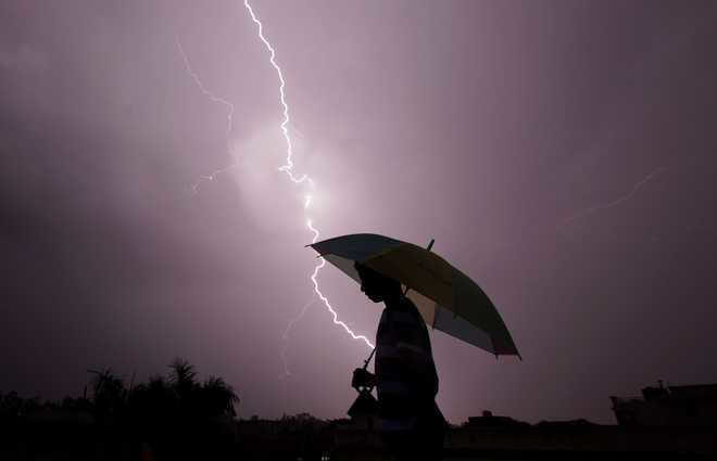 Lightning during a thunderstorm killed eight