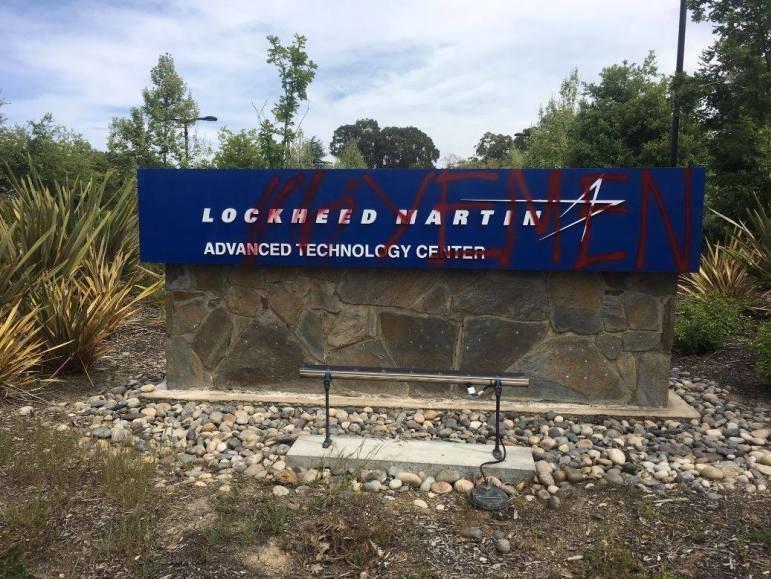 Click to enlarge lockheed vandalism