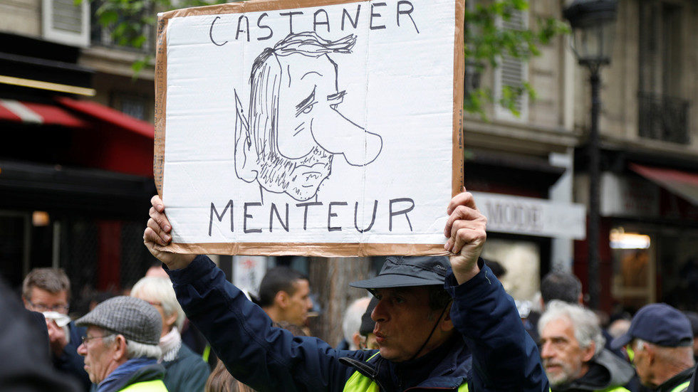 Christophe Castaner caricature poster