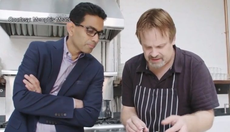 preparing lab-grown meat