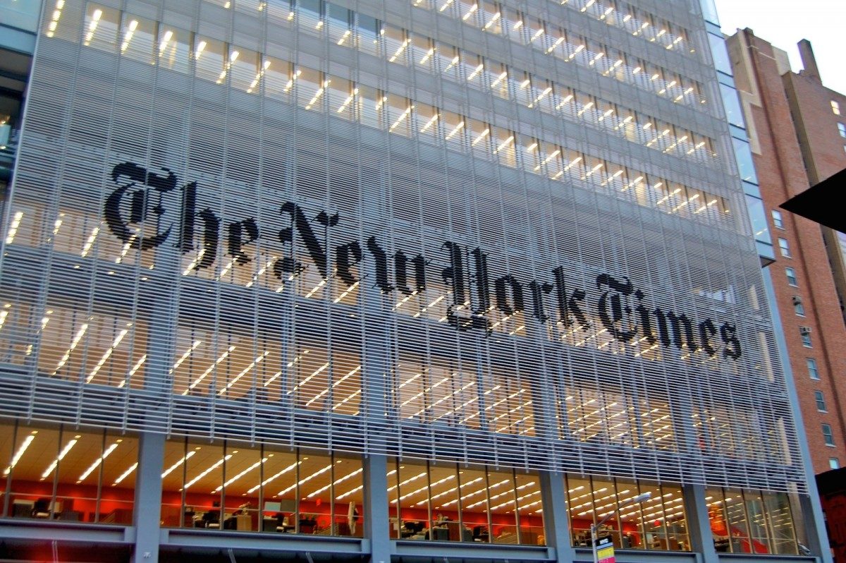 Click to enlarge New York Times headquarters
