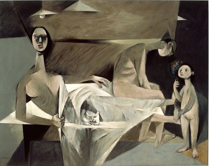 Click to enlarge A Family, Louis le Brocquy, 1951