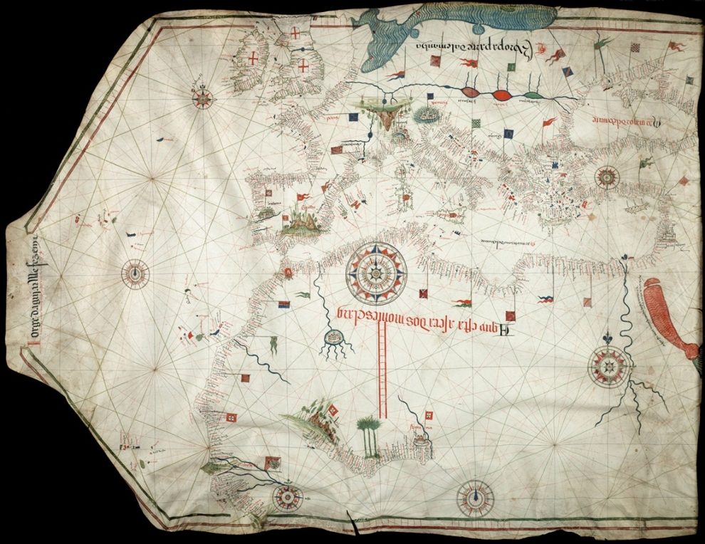 Click to enlarge medieval map mediterranean