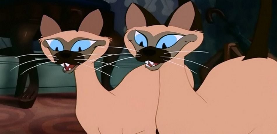Siamese cats from 'Lady and the Tramp'