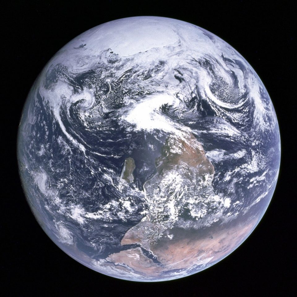 earth from Apollo 11