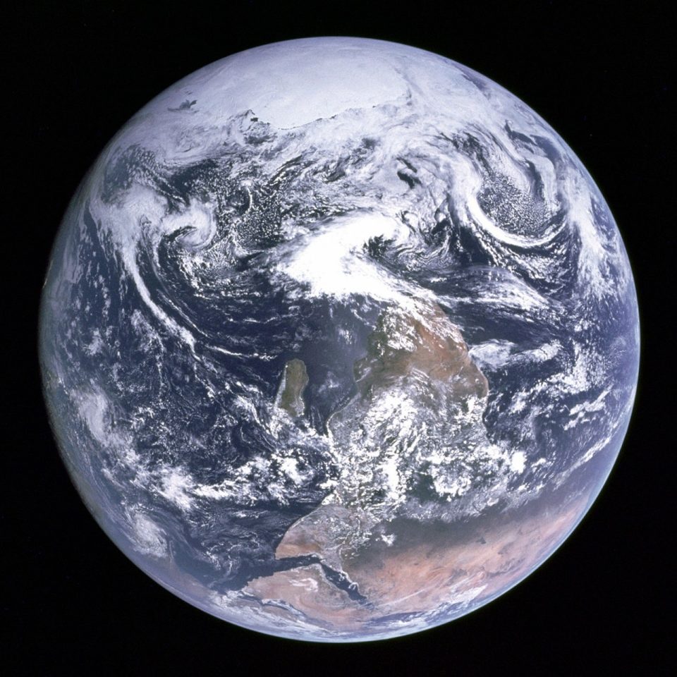 Click to enlarge earth from Apollo 11