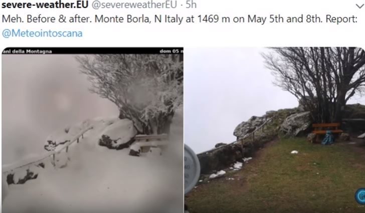 Italy snow