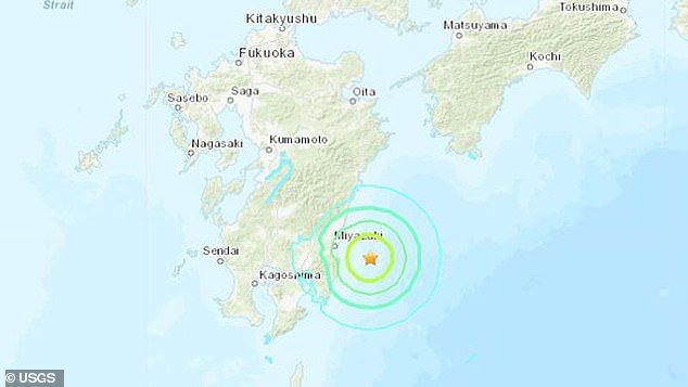 Earthquake in Miyazaki, Japan