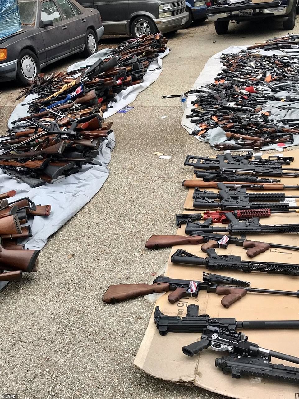 Click to enlarge seized guns