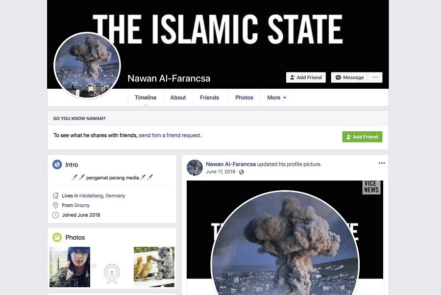 facebook isis
