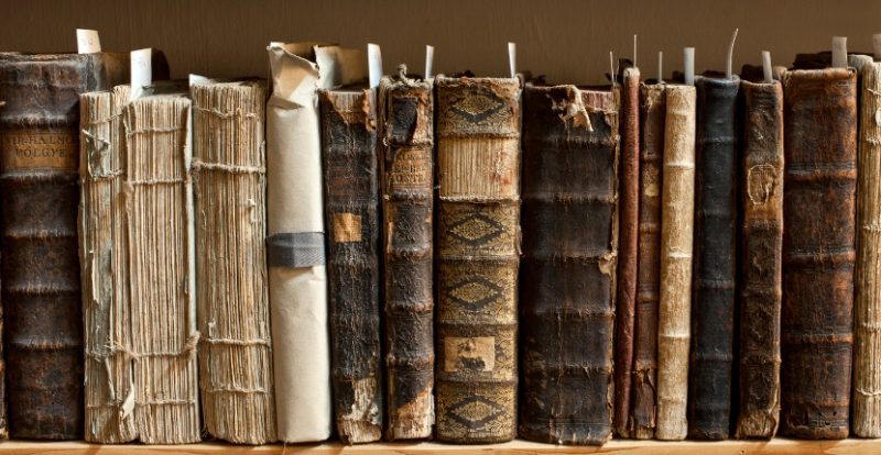 Click to enlarge old books and manuscripts