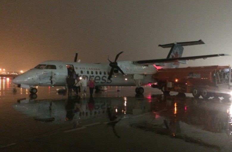 dented plane