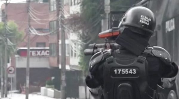 Bogota riot police