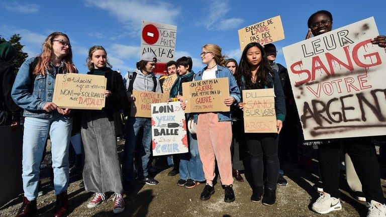 French protesters