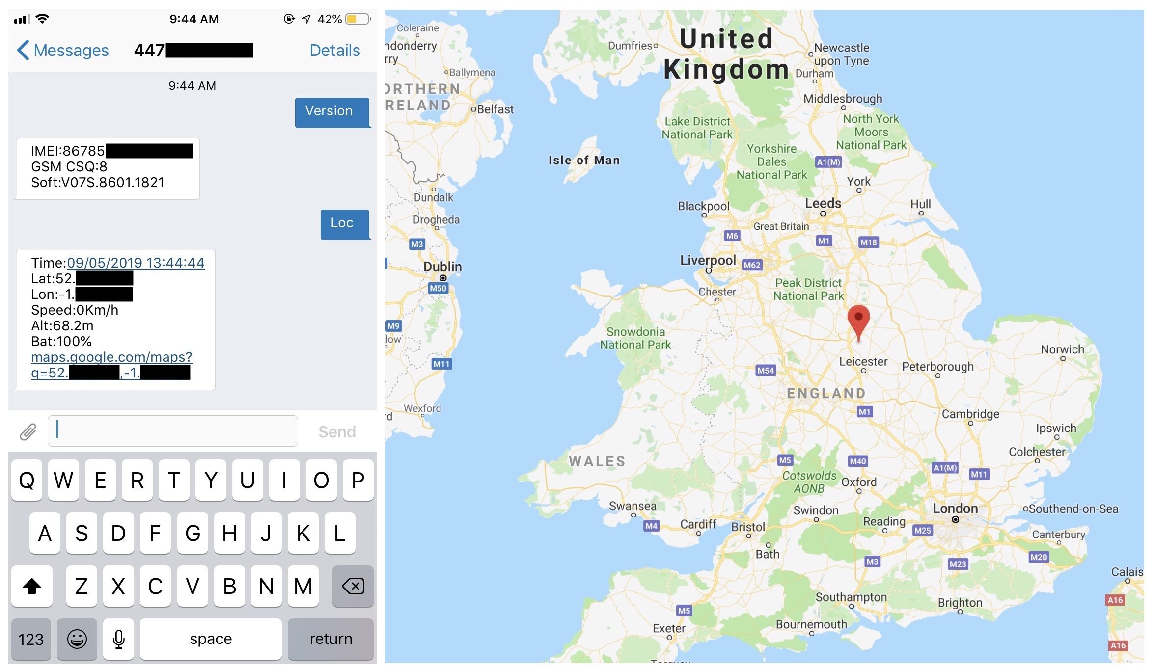 Click to enlarge Pebbell tracking map