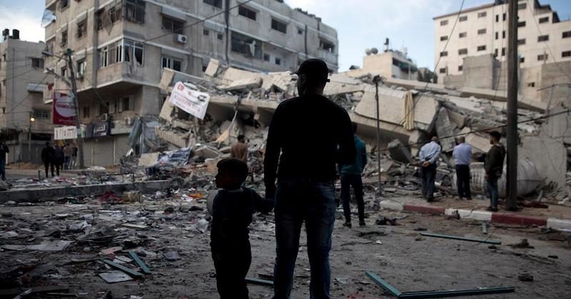seatruction in Gaza