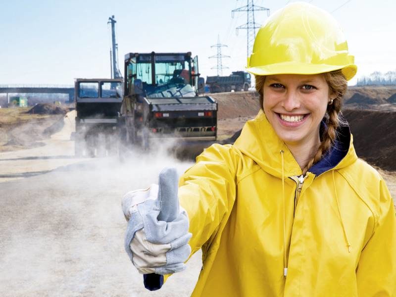 Click to enlarge female construction worker equality