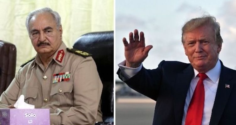 Trump Haftar Libya