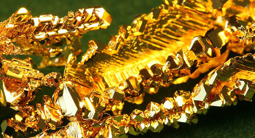 Gold crystals