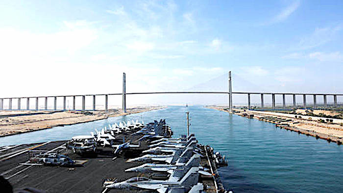 USS Abraham Lincoln Suez Canal