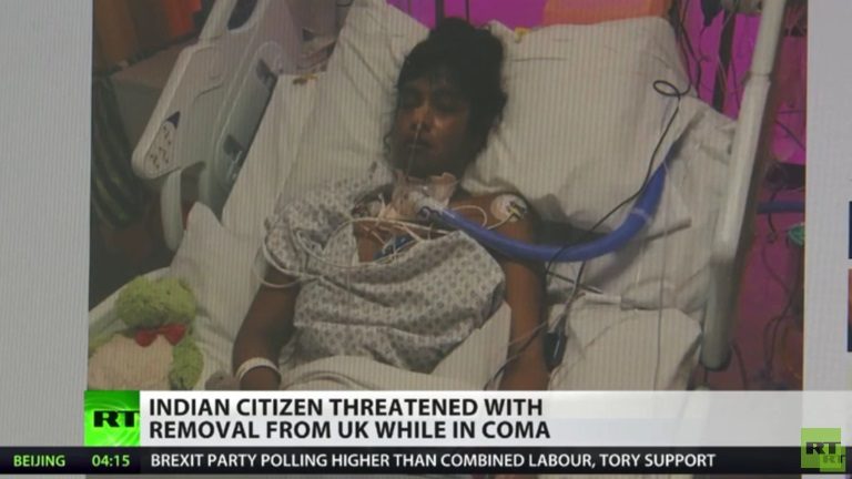Indian woman in a coma