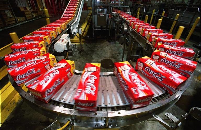 Click to enlarge coca-cola production plant