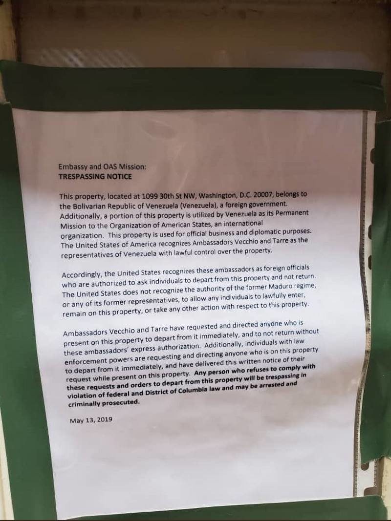 Click to enlarge venezuela activist eviction notice