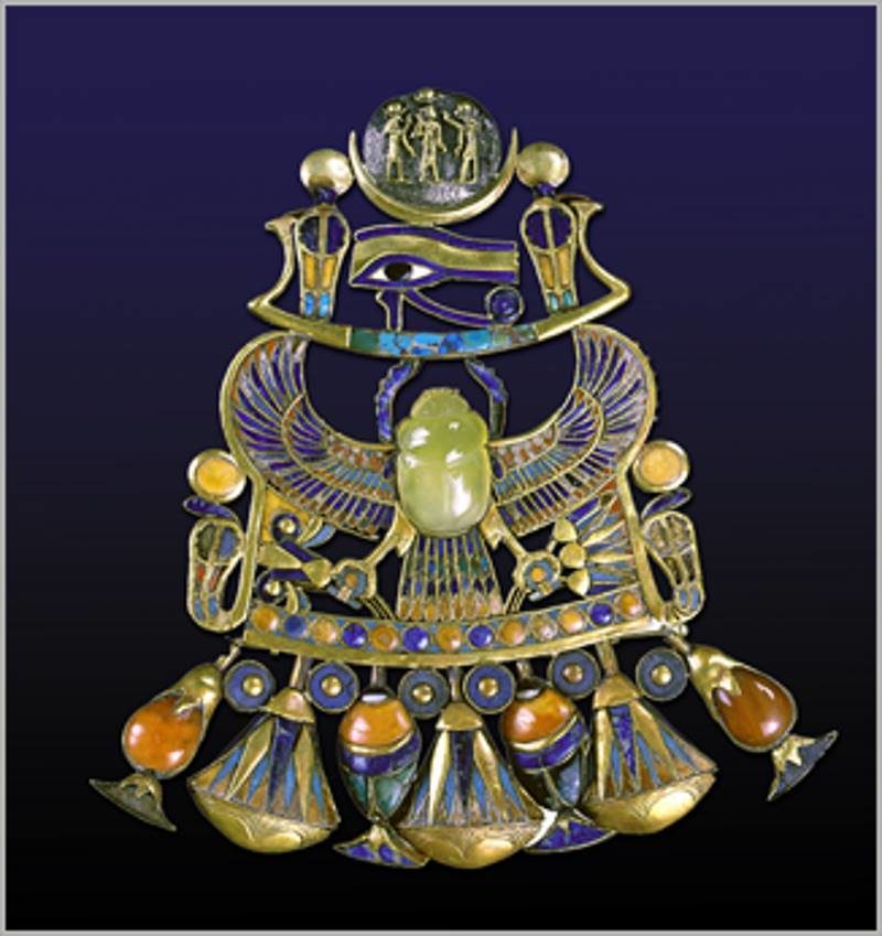 Pectoral silica King tut scarab