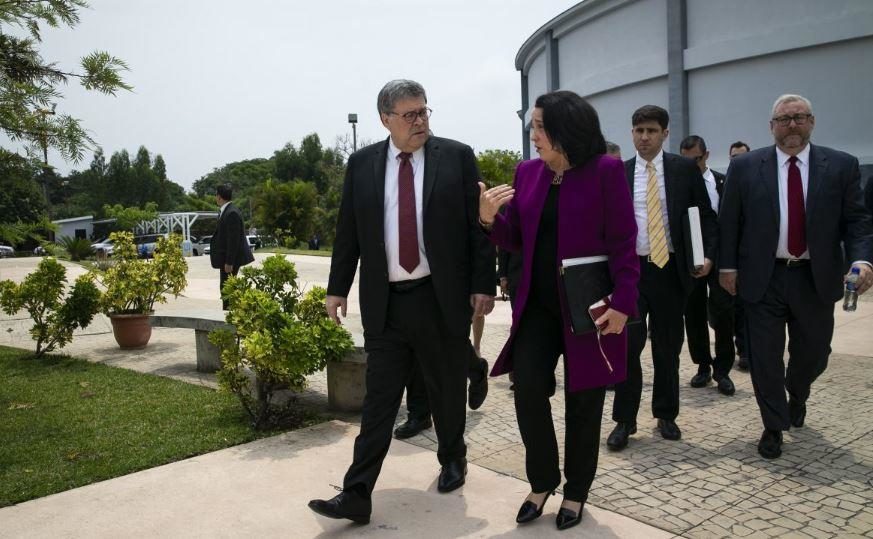 william barr with assistant