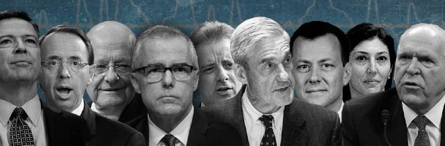 comey rosenstein Clapper McCabe Steele Mueller Page Strzok Brennan