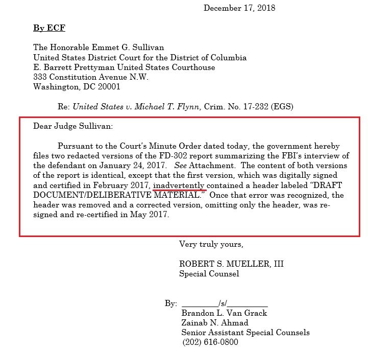 mike flynn redacted 302 fbi draft mistake