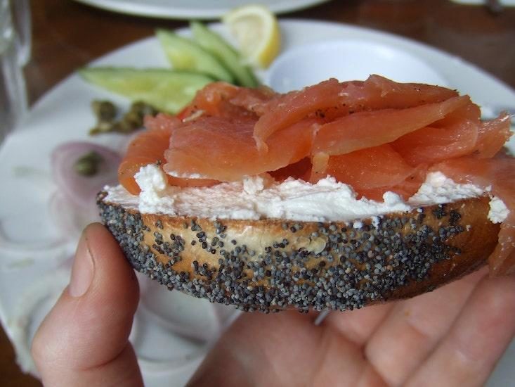 Click to enlarge lox and bagel