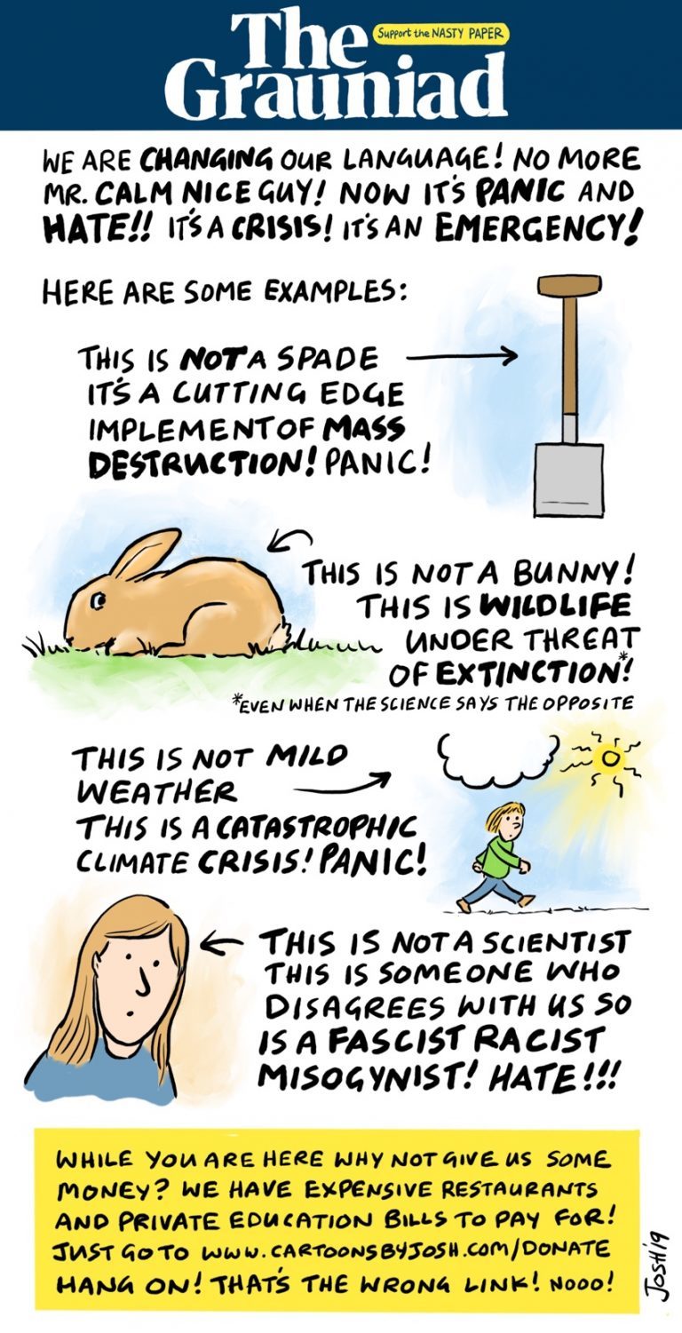 Click to enlarge Guardian language change policy cartoon