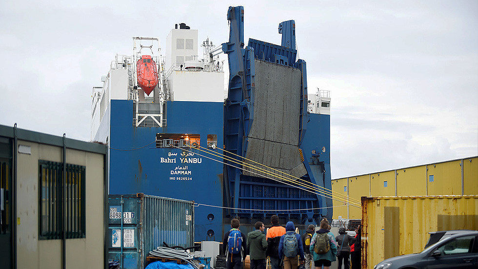 Genoa port dock Italy