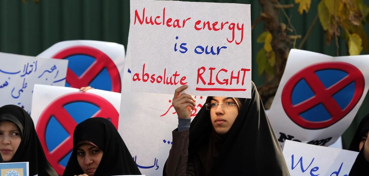 Click to enlarge Iran Nuclear energy protest