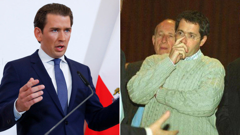 Click to enlarge Sebastian Kurz (L) and Tal Silberstein (R)