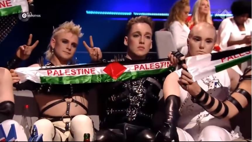 Eurovision hatari palestine flag
