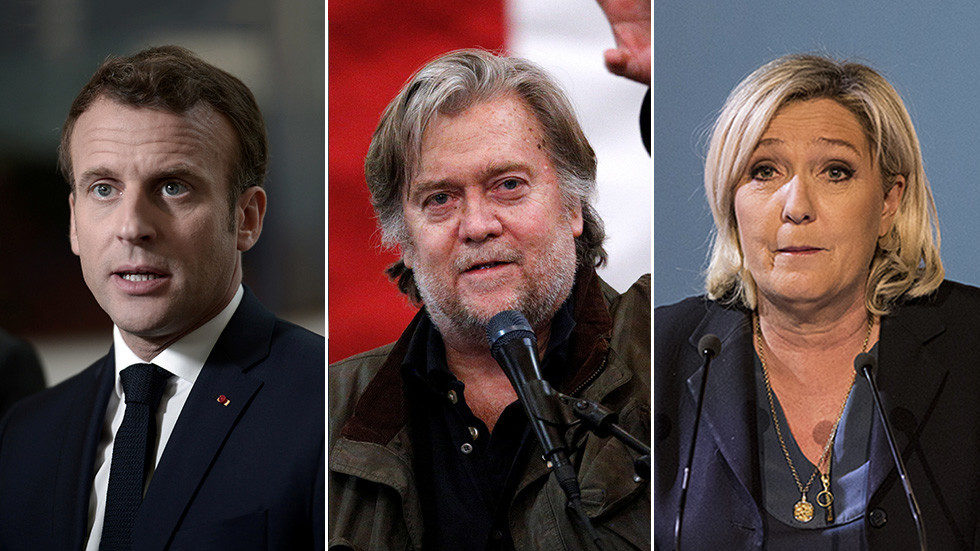 Macron Bannon Le Pen