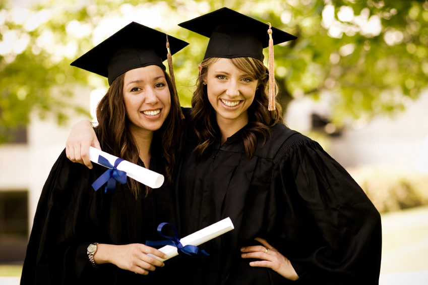 women graduating