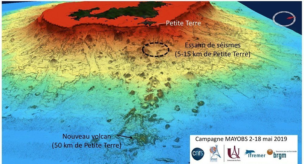 Baby Volcano near Mayotte