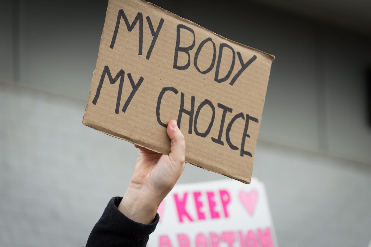 my body my choice protest sign