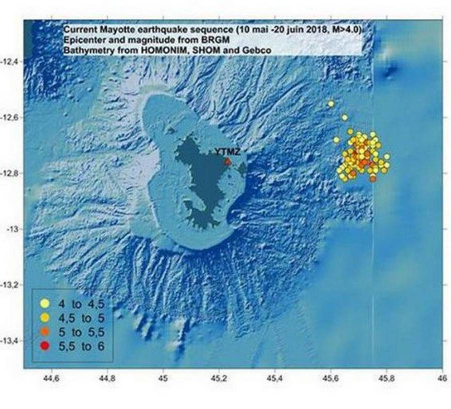 Click to enlarge mayotte island underwater volcano
