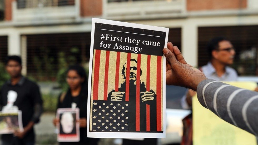 Click to enlarge WikiLeaks protest