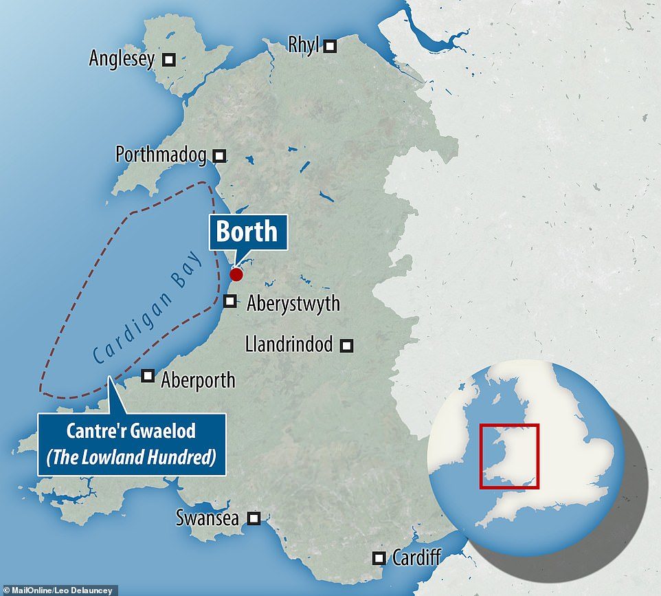 Click to enlarge The forest of Borth used to stretch for two to three miles along the shore between Ynys-las and Borth, before it was buried it under layers of peat, sand and saltwater.