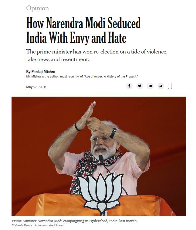 Click to enlarge modi op-ed NYT