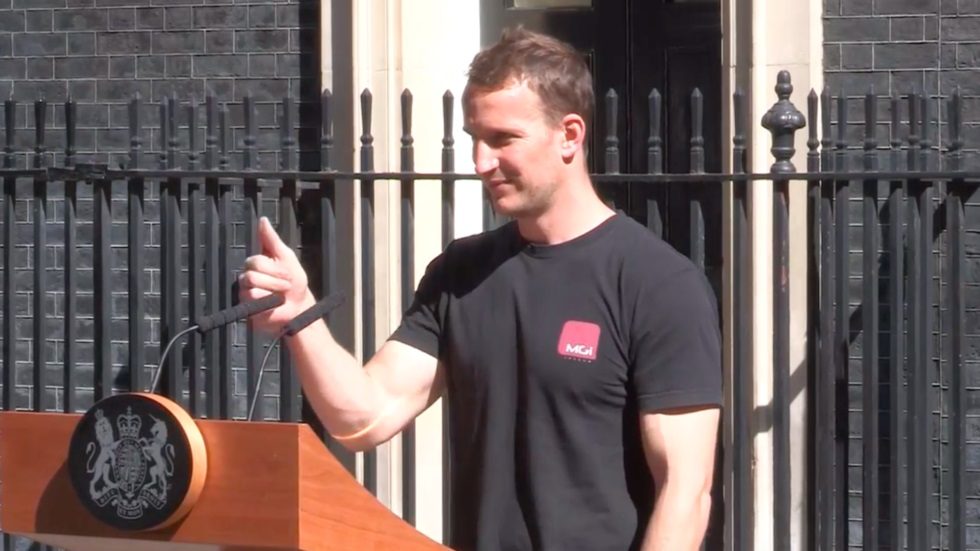 Click to enlarge hot podium guy