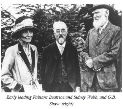 Fabians Beatrice and Sidney Webb and G.B. Shaw