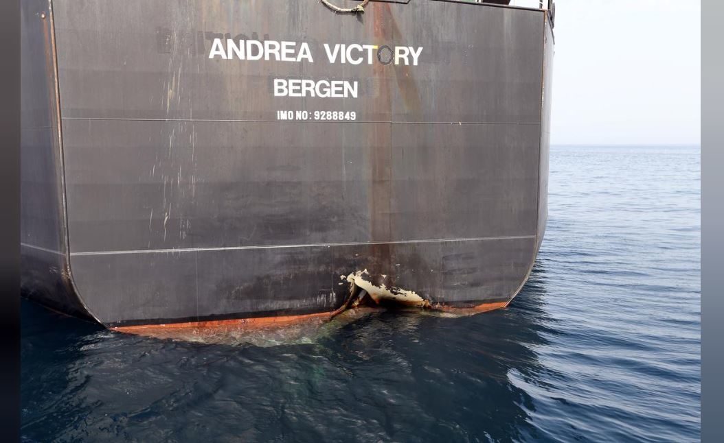 Click to enlarge oil tanks sabotage UAE